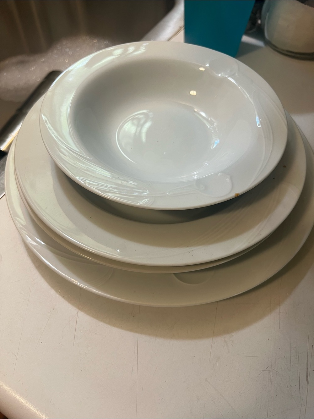 Mikasa calla lily White Ceramic Dinner Plate and Bowl Set - Classic Home Dining